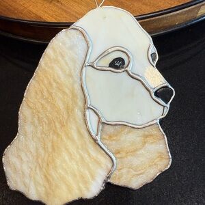 Stained Glass Dog Ornament